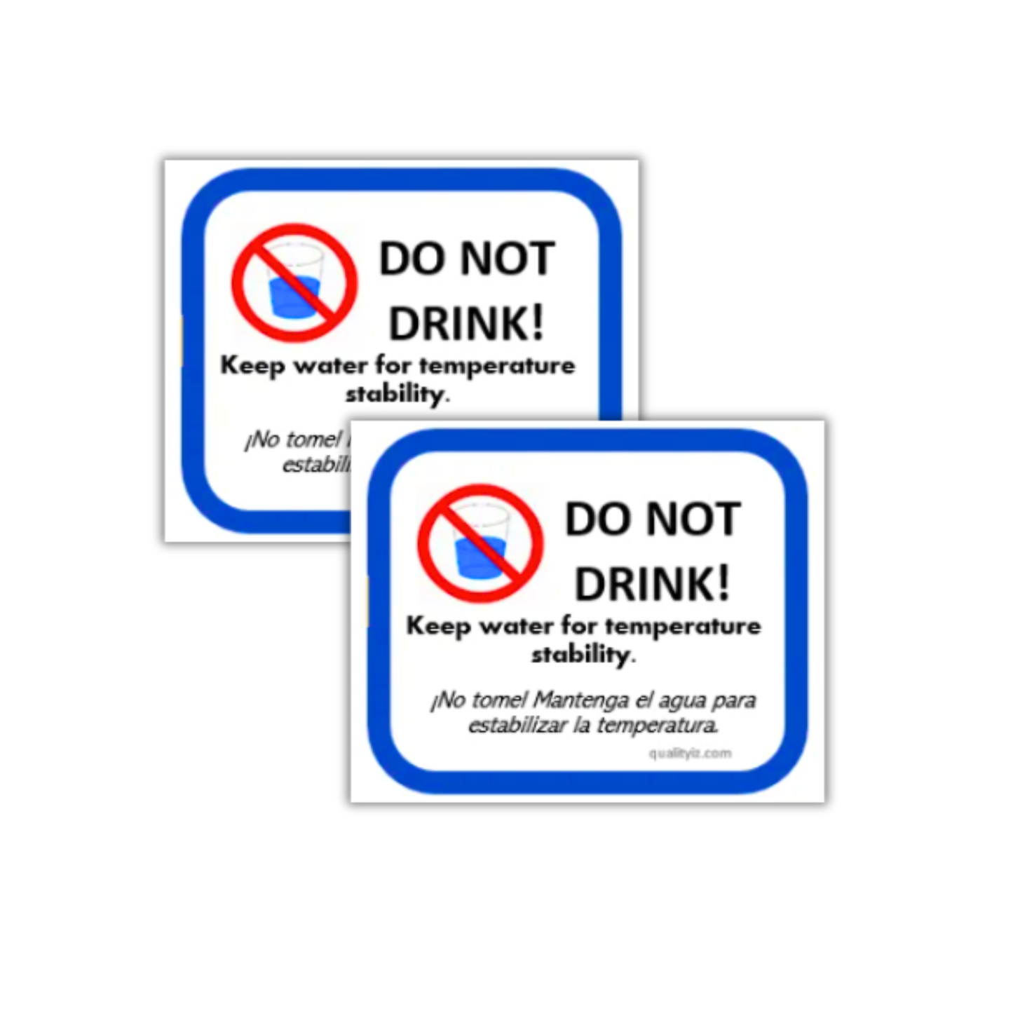 Do Not Drink Water LABELS - Bilingual (10/50 PK)
