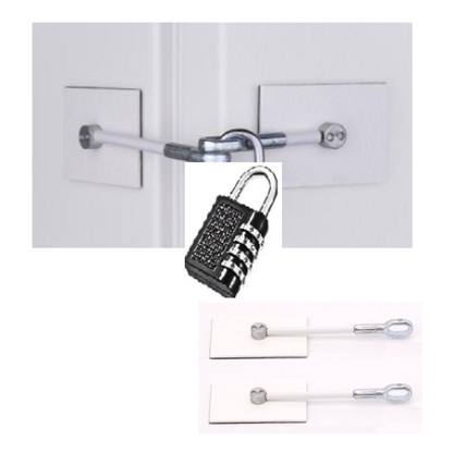 Refrigerator/Freezer Lock Kit, With Combination Lock (Select Color)