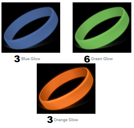 Vaccinate & Fight Flu!, Glow Wristbands (12 pk, Assorted)