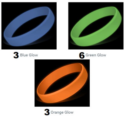 Vaccinate & Fight Flu!, Glow Wristbands (12 pk, Assorted)