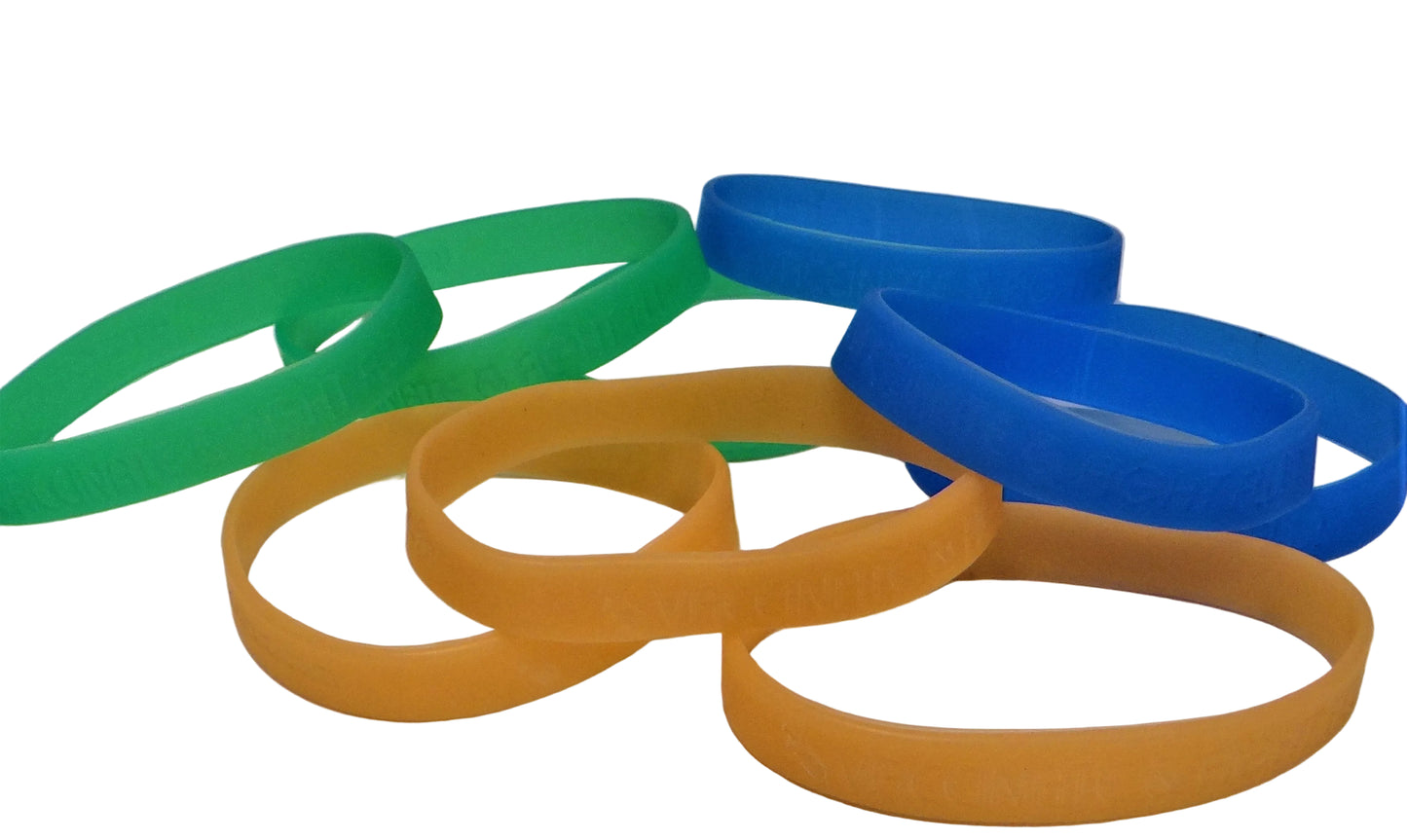 Vaccinate & Fight Flu!, Glow Wristbands (12 pk, Assorted)