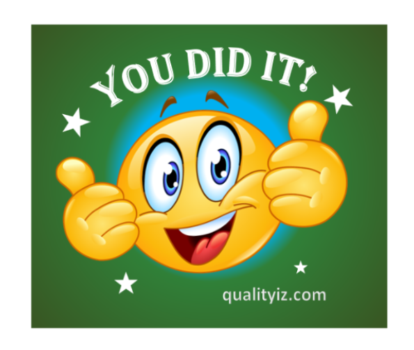 3x3" You Did it!, High Quality Square Stickers (50-PK)