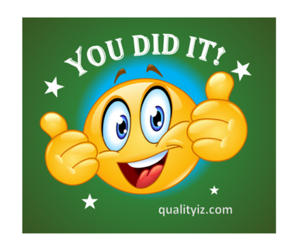3x3" You Did it!, High Quality Square Stickers (50-PK)