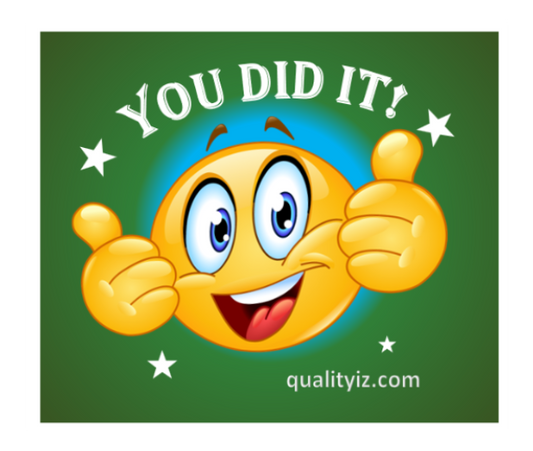 3x3" You Did it!, High Quality Square Stickers (50-PK)